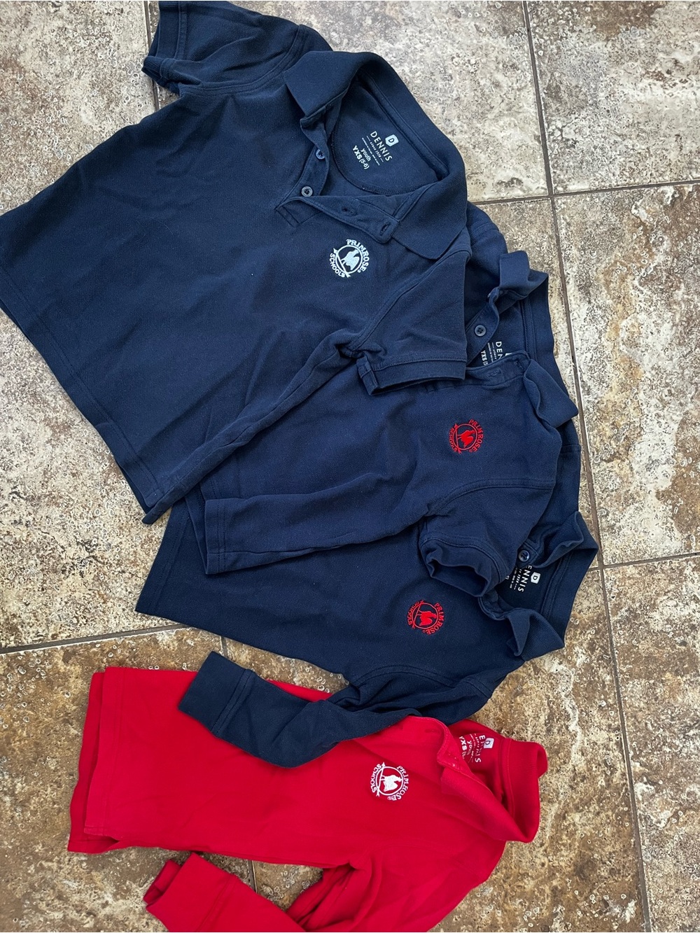 Primrose Polo Bundle in Navy,  Red and White